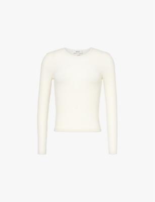 Alma shrunken crewneck jersey top by AGOLDE