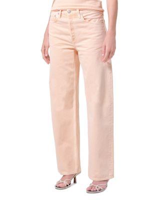 Arc Mid Rise Wide Leg Jeans in Sun Filter by AGOLDE