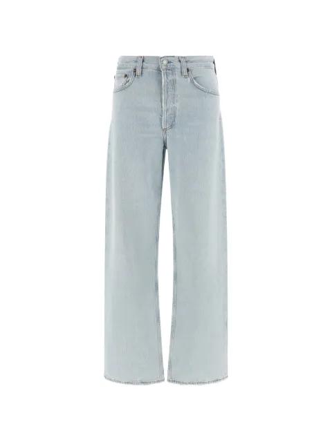 Arc contrast-stitch five-pocket jeans by AGOLDE