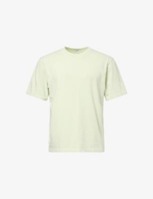 Asha Mock-Neck Cotton-Jersey T-Shirt by AGOLDE