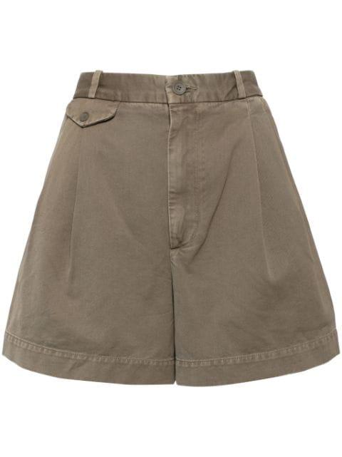 Becker pleat-detailing shorts by AGOLDE