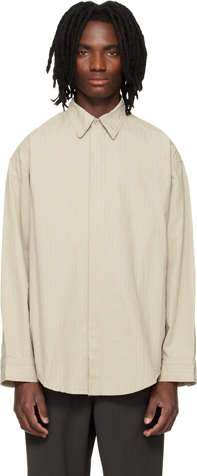 Beige Roy Shirt by AGOLDE