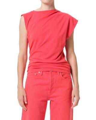 Beth Asymmetric Tee by AGOLDE