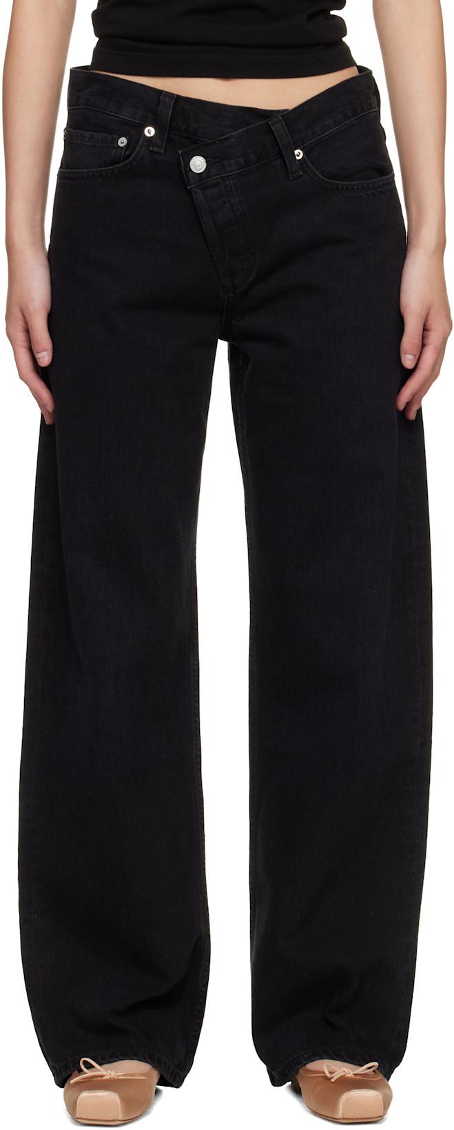 Black Arc Criss Cross Jeans by AGOLDE