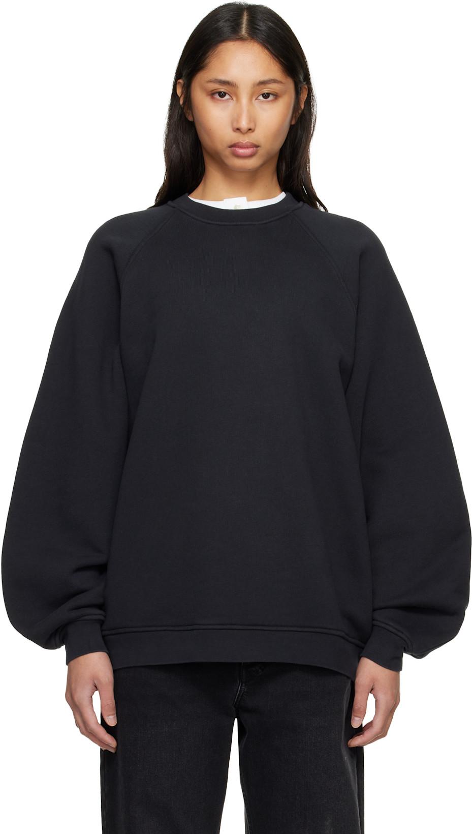 Black Valma Sweatshirt by AGOLDE