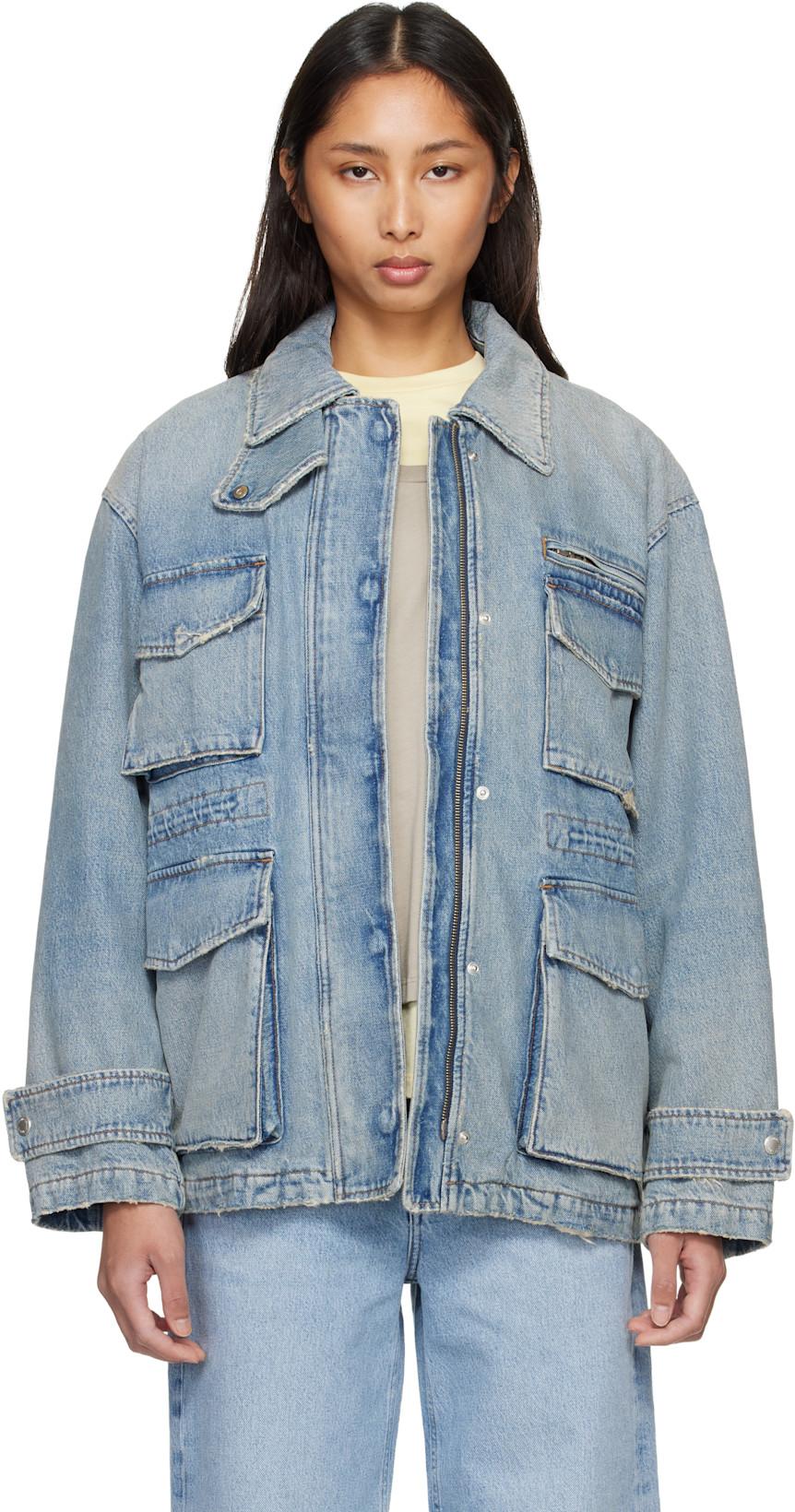 Blue Aubrey Denim Jacket by AGOLDE