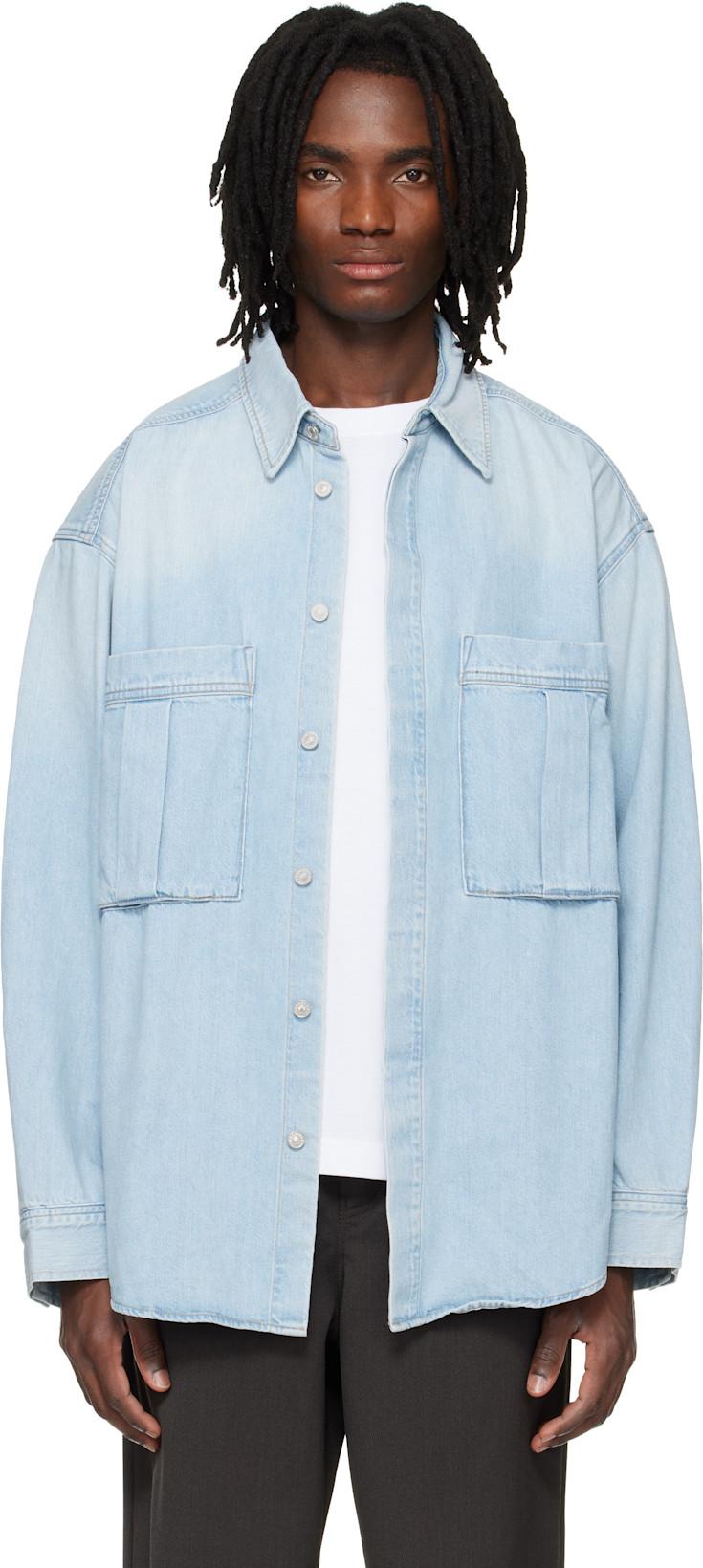 Blue Clark Denim Shirt by AGOLDE