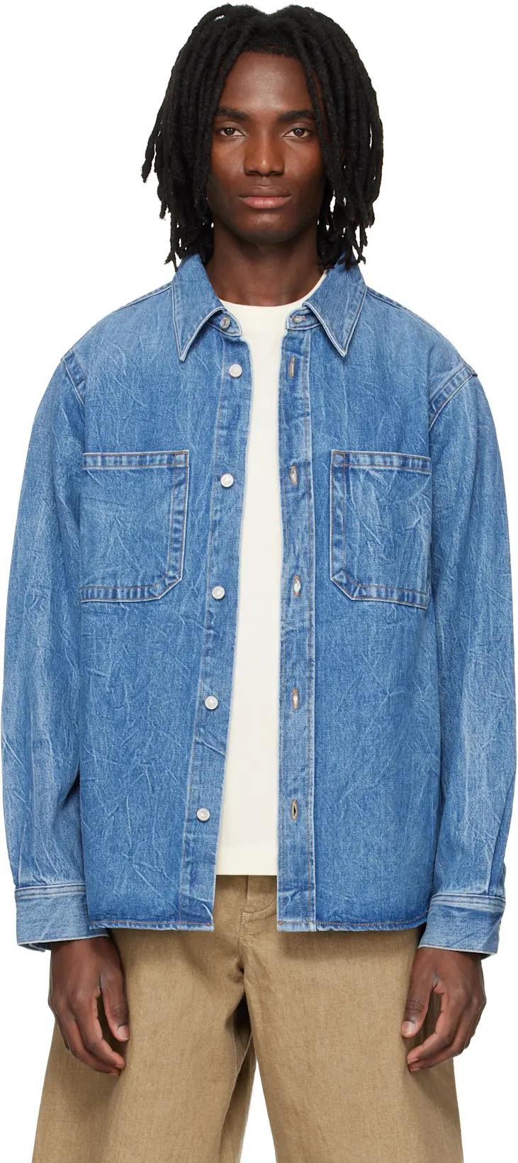 Blue Craven Denim Shirt by AGOLDE