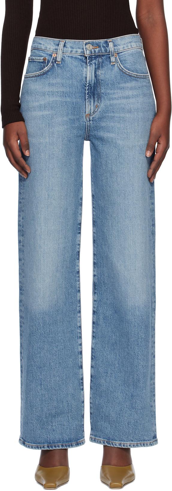Blue Harper Straight Jeans by AGOLDE