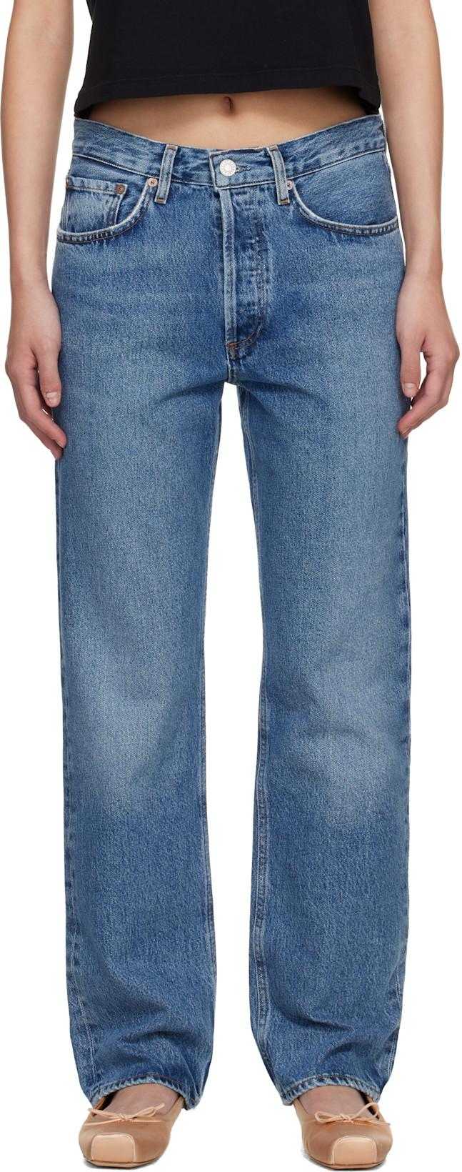 Blue Lana Jeans by AGOLDE
