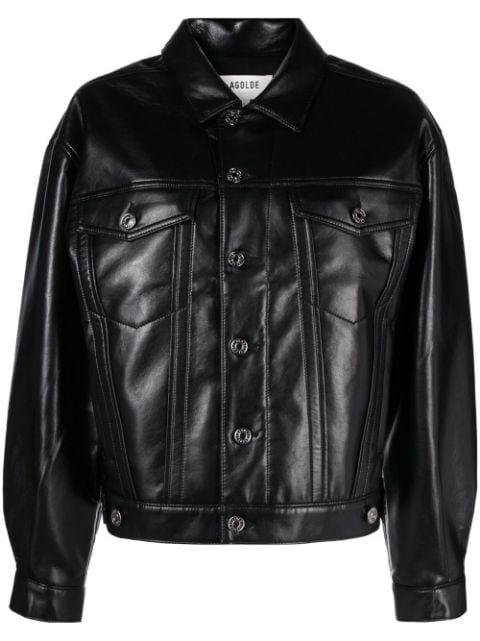 Charli recycled leather jacket by AGOLDE