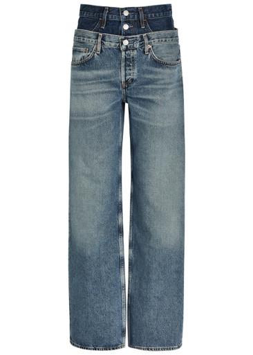 Elson layered straight-leg jeans by AGOLDE