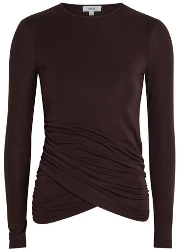 Eve draped jersey top by AGOLDE