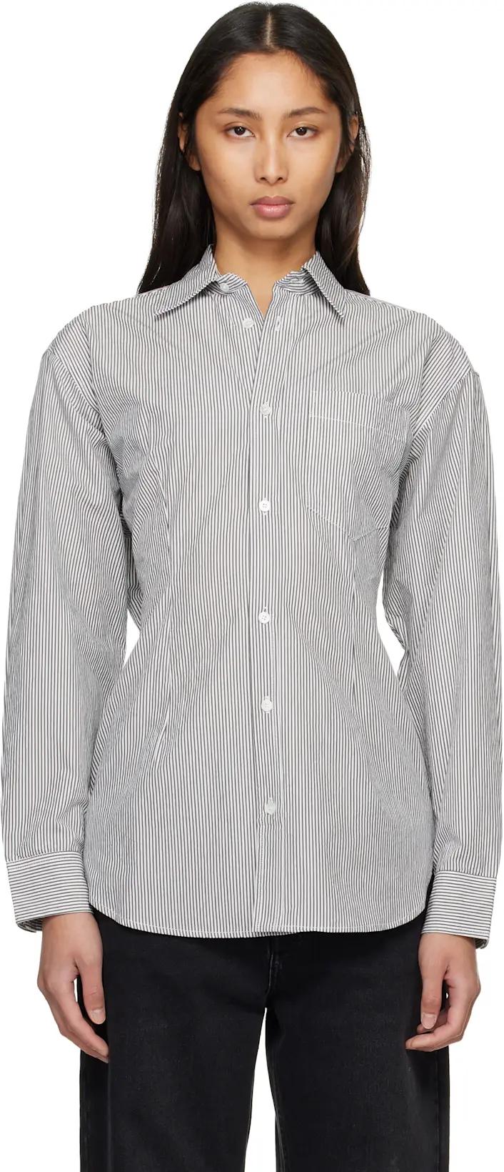 Gray Cinch Shirt by AGOLDE