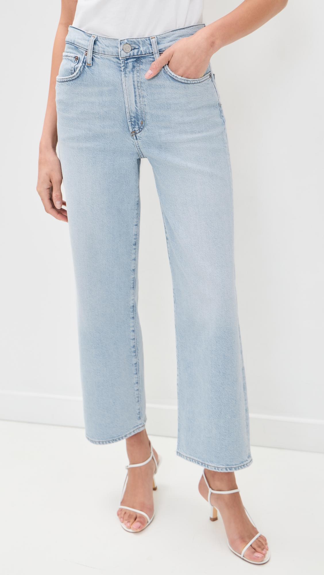 Harper Crop Relaxed Straight Jeans by AGOLDE