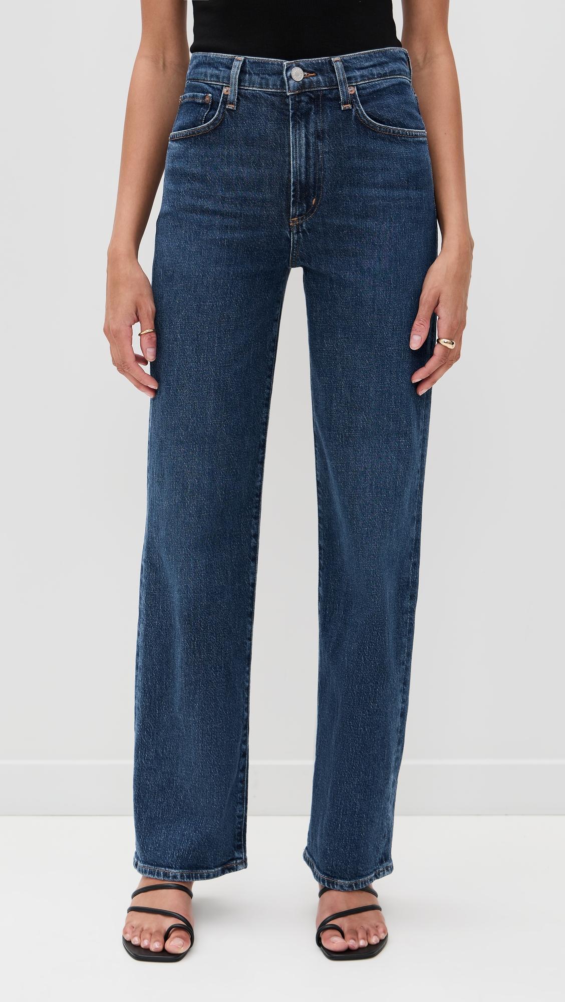 Harper Jeans Mid Rise Relaxed Straight Jeans by AGOLDE