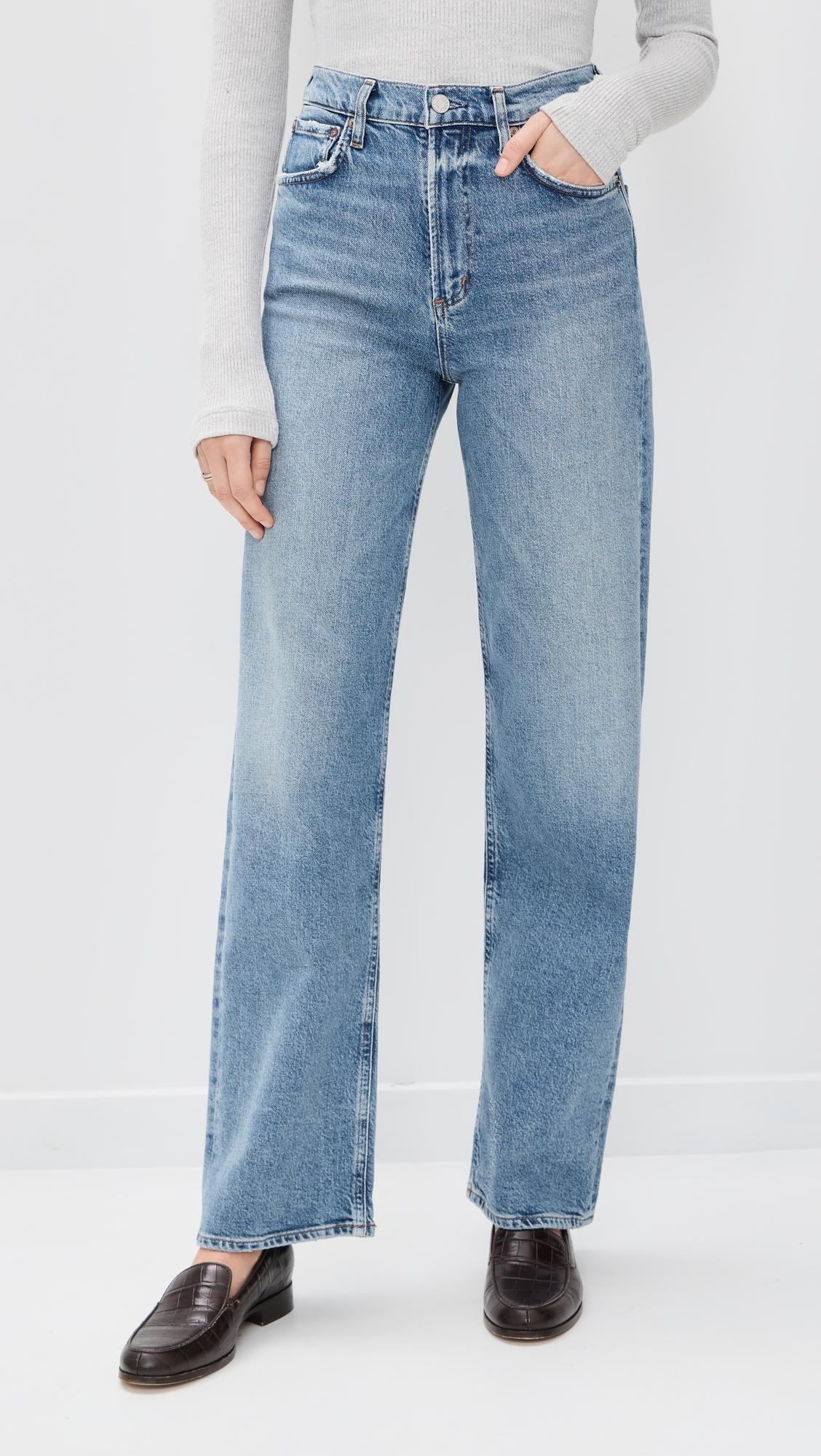 High Rise Wide Leg Ren Jeans by AGOLDE