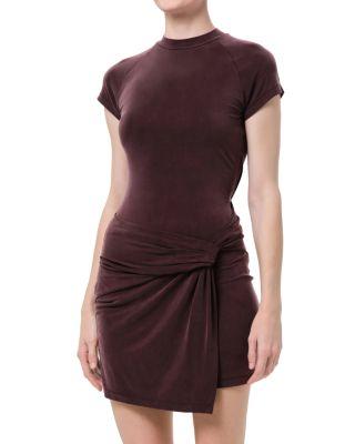 Kerri Draped Overlay Mini Dress by AGOLDE