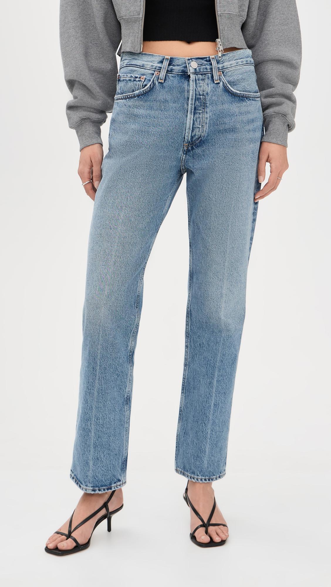 Lana High Rise Vintage Straight Jeans by AGOLDE