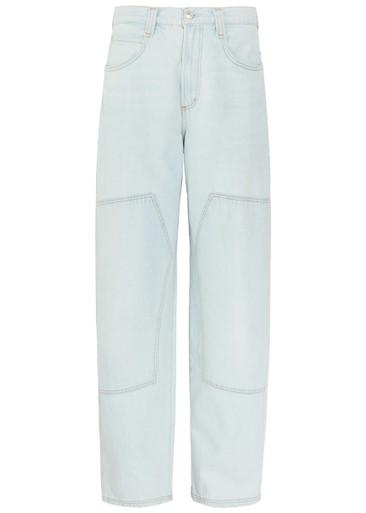 Laria Pieced barrel-leg jeans by AGOLDE
