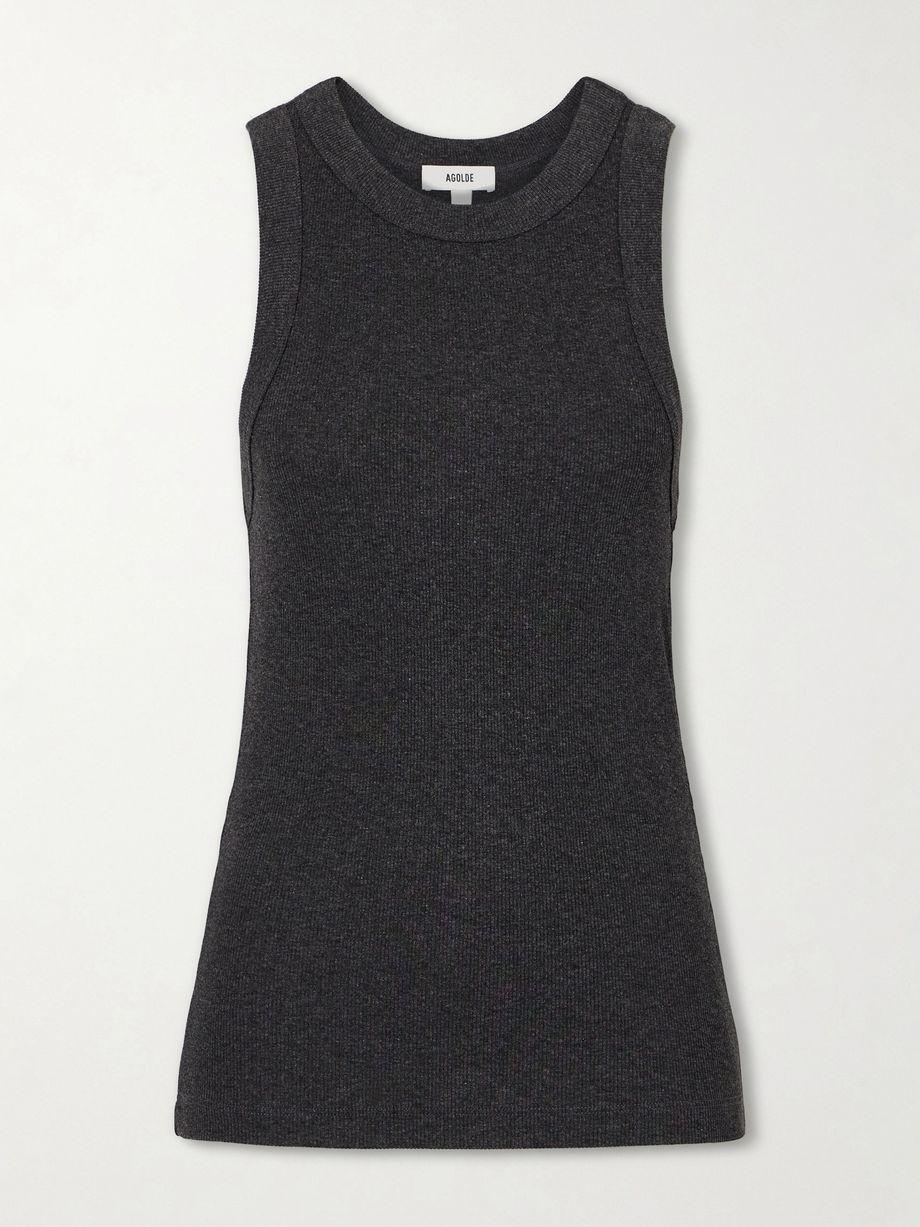 Leigh ribbed jersey tank top by AGOLDE