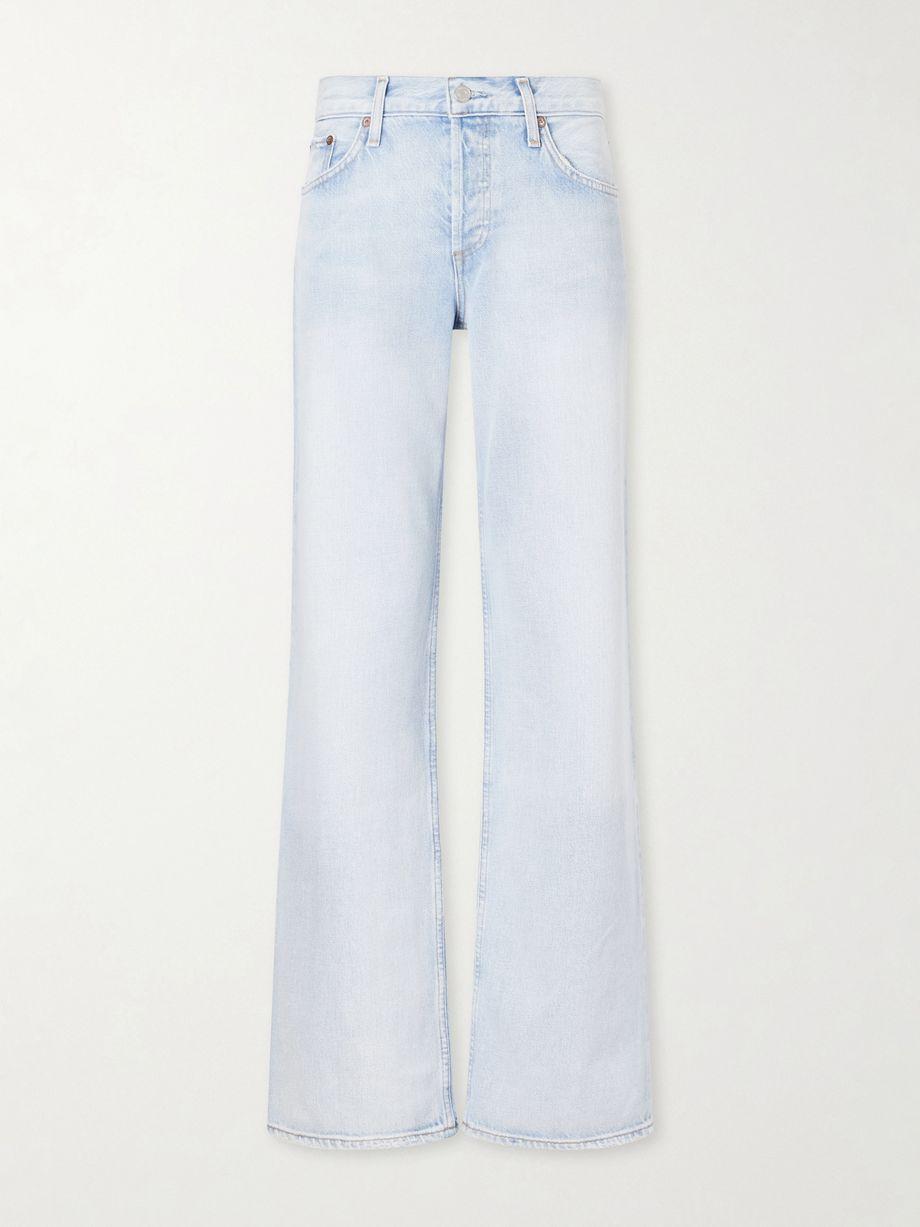 Low Rise Loose straight-leg organic jeans by AGOLDE
