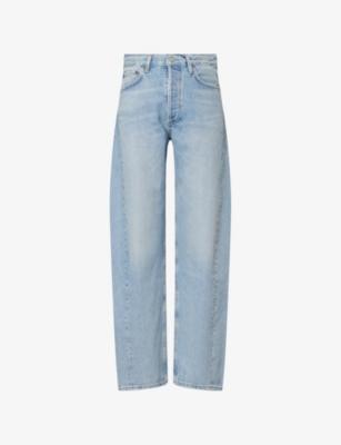Luna Curved-Leg Denim Jeans by AGOLDE