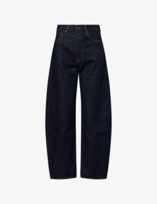 Luna Pieced Barrel-Leg Denim Jeans by AGOLDE