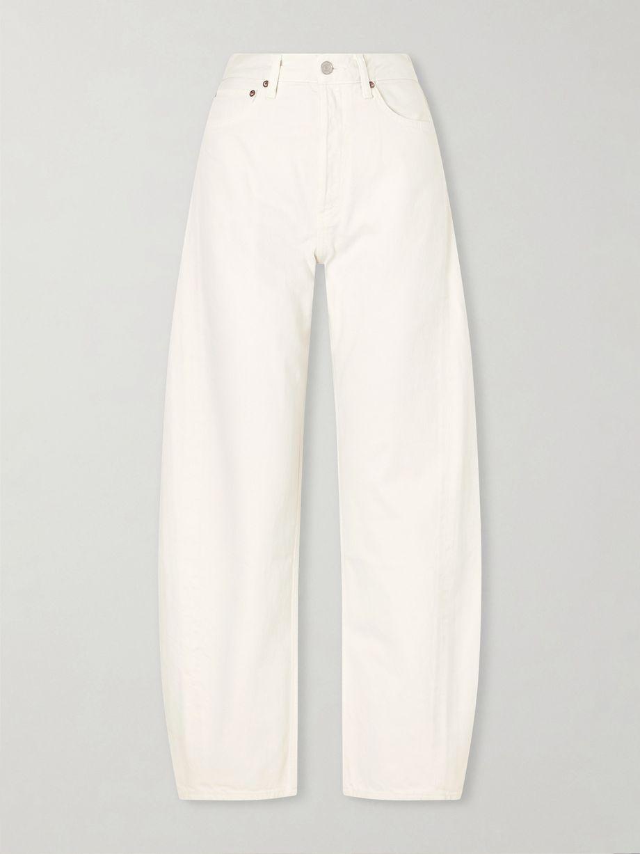 Luna Pieced high-waist tapered jeans by AGOLDE