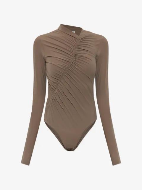 Lupin ruched bodysuit by AGOLDE