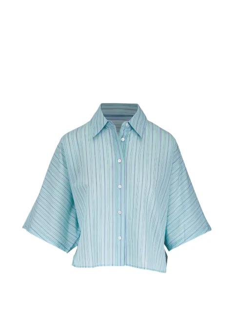Merrin striped cropped shirt by AGOLDE