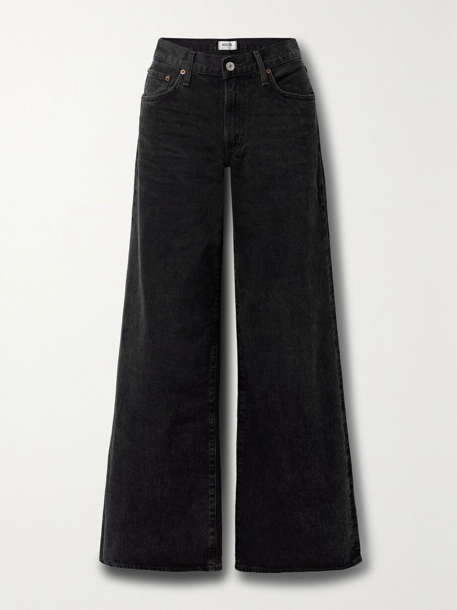 + NET SUSTAIN Clara Baggy low-rise flared organic jeans by AGOLDE