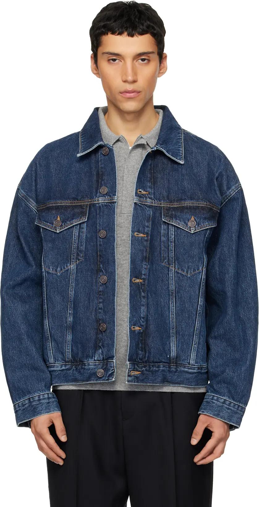 Navy Stefano Denim Jacket by AGOLDE
