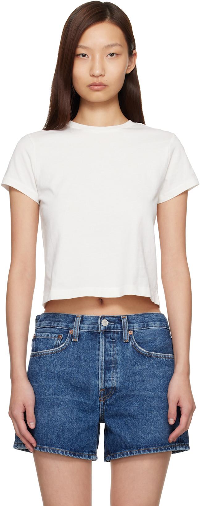 Off-White Adine Shrunken T-shirt by AGOLDE