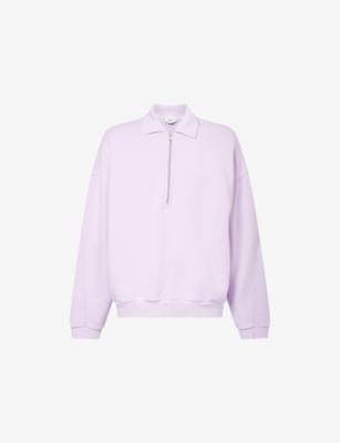 Pace Quarter-Zip Cotton-Jersey Sweatshirt by AGOLDE
