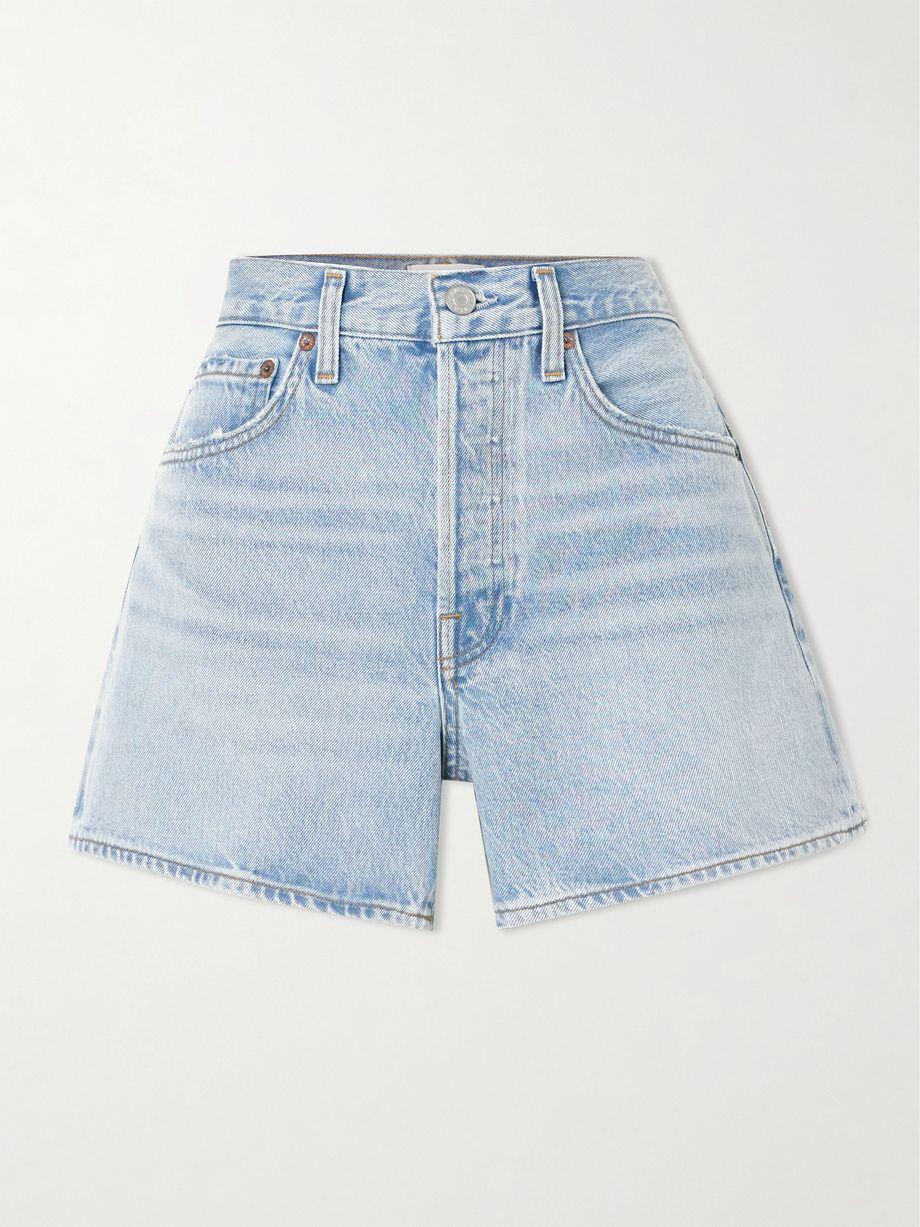 Parker Long Clean denim shorts by AGOLDE
