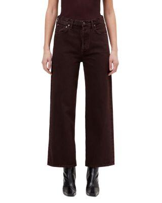 Ren High Rise Wide Leg Ankle Jeans in Sloe Berry by AGOLDE
