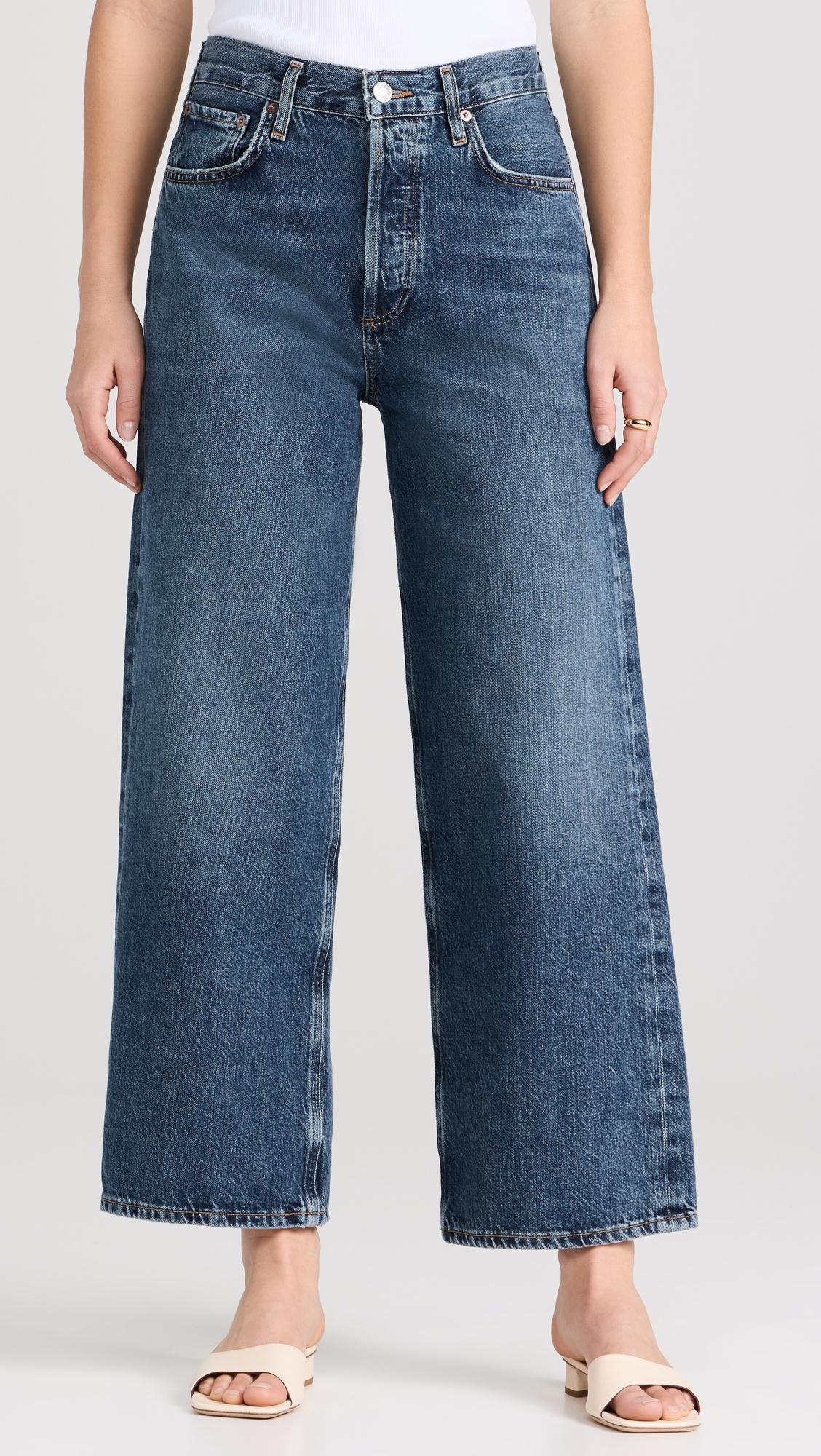 Ren: High Rise Wide Leg Jeans by AGOLDE