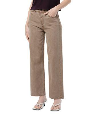Ren High Rise Wide Leg Jeans in Trail by AGOLDE