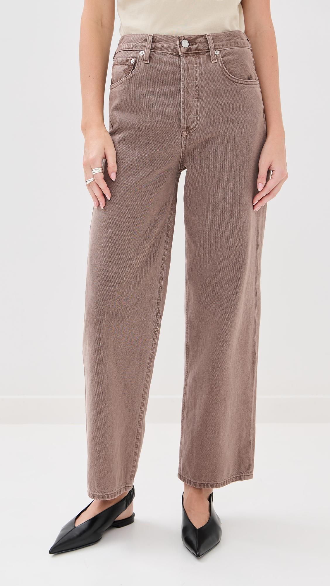 Ren Jeans: High Rise Wide Leg Jeans by AGOLDE