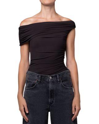 Sherilyn Off The Shoulder Bodysuit by AGOLDE