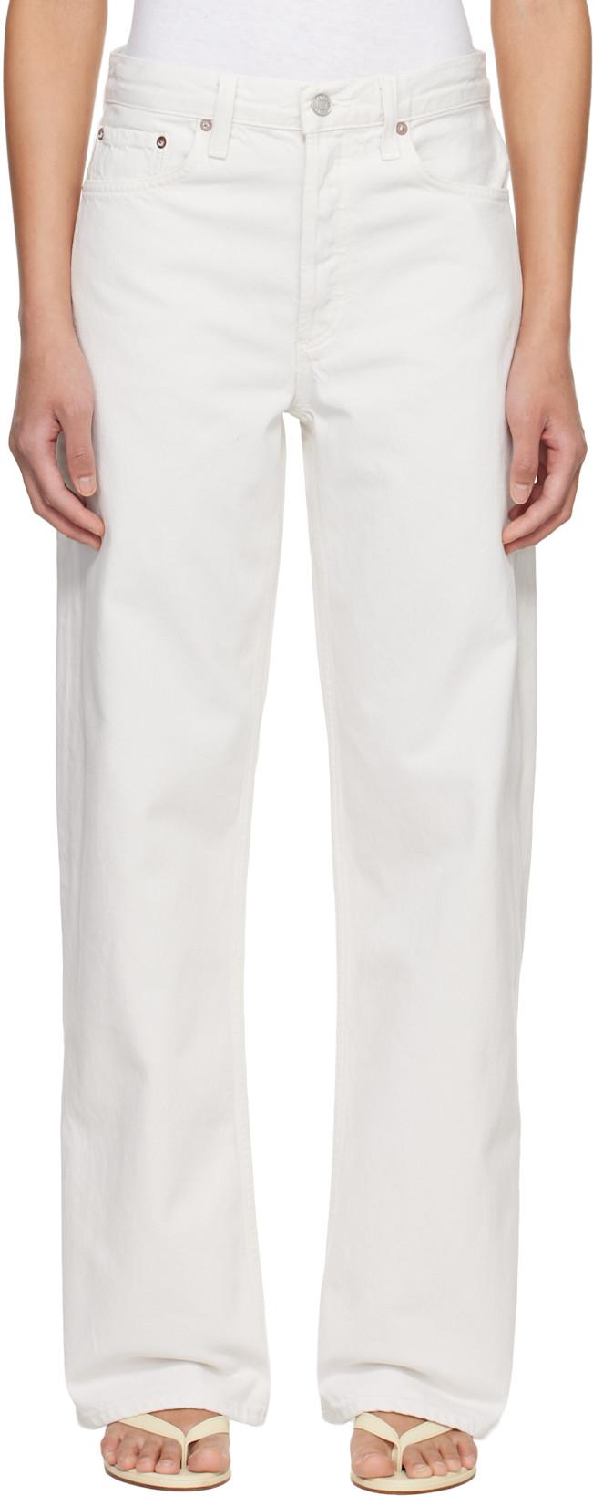 White Arc Jeans by AGOLDE
