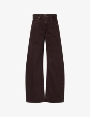Wide-Leg Curve Denim Jeans by AGOLDE