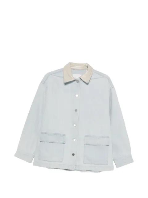 contrast-collar denim jacket by AGOLDE