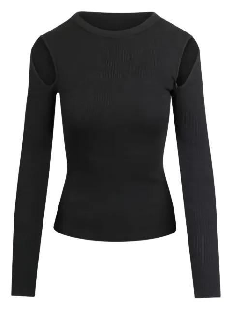 cut-out ribbed long-sleeve top by AGOLDE
