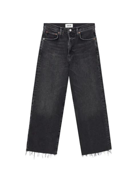 frayed denim jeans by AGOLDE