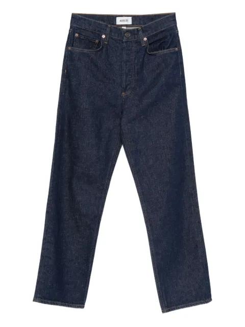high rise straight jeans by AGOLDE