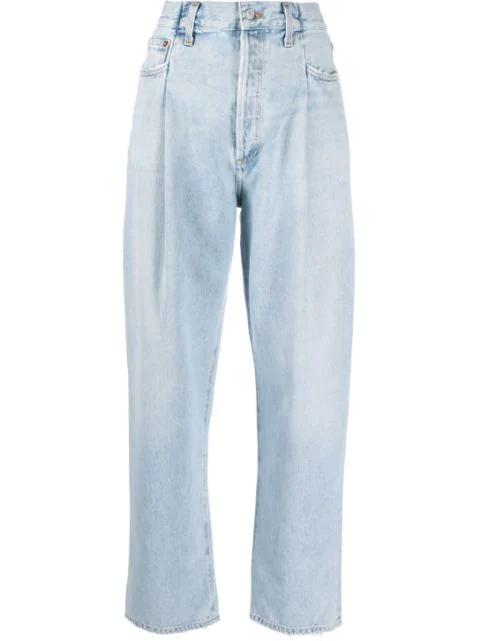 high-waisted boyfriend jeans by AGOLDE