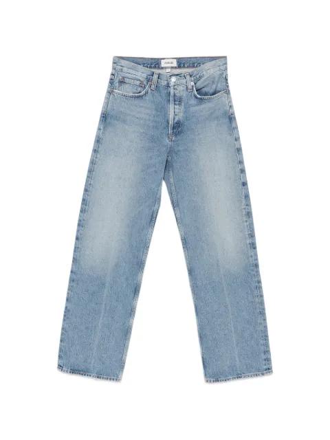 pressed-crease wide-leg jeans by AGOLDE