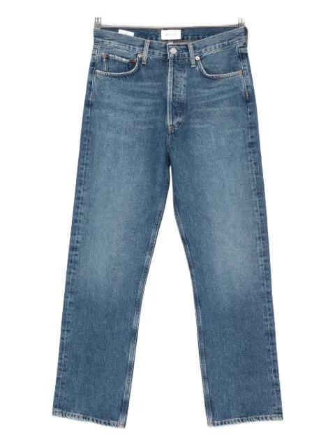 whiskering-effect jeans by AGOLDE